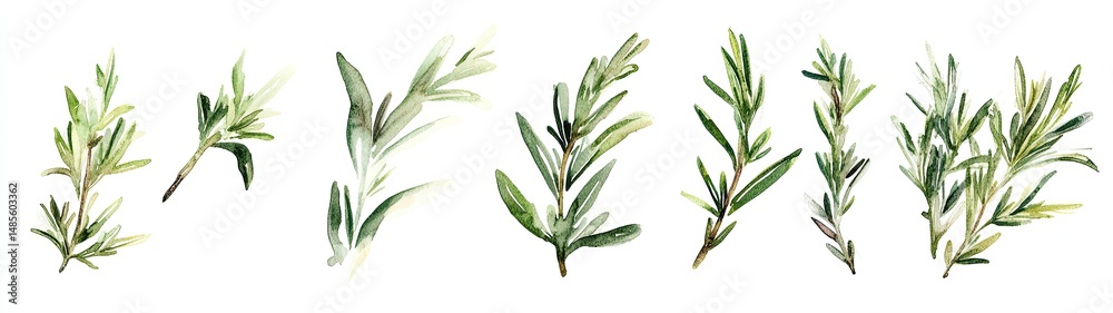 Fototapeta premium Fresh Herbs Arrangement