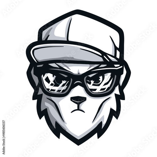 Stylized Animal and Human Characters with Hats and Glasses Design