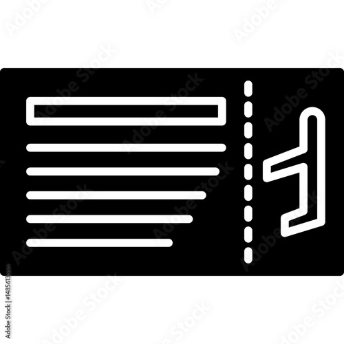 Plane Ticket Icon