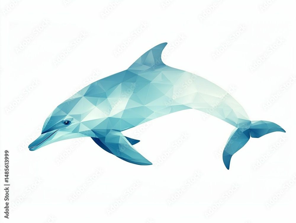Fototapeta premium Geometric Dolphin