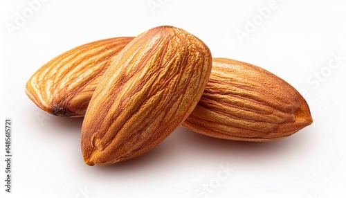Almond Trio: Close-Up of Healthy Nuts