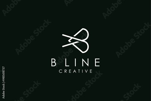 Minimalist B Letter Logo Design and business name idea Creative and Modern Monoline Style