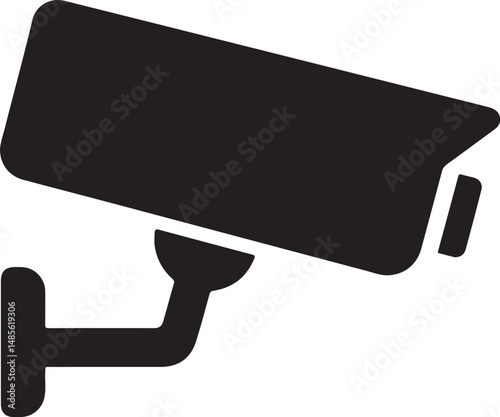 Surveillance Camera Silhouette Vector Design