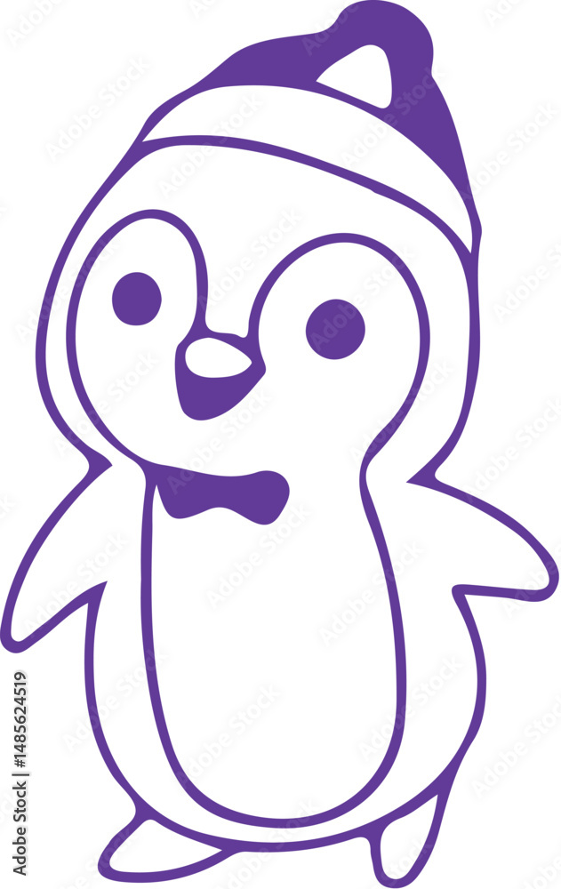 Fototapeta premium penguin on a white background