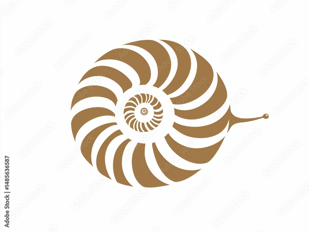 Obraz premium Nautilus Shell Design