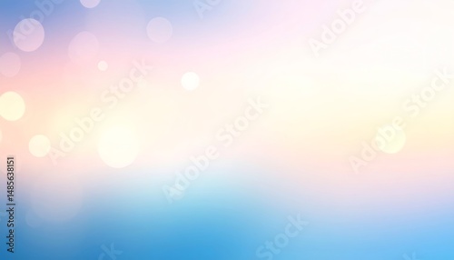 Pastel colors gradient background with bokeh lights effect