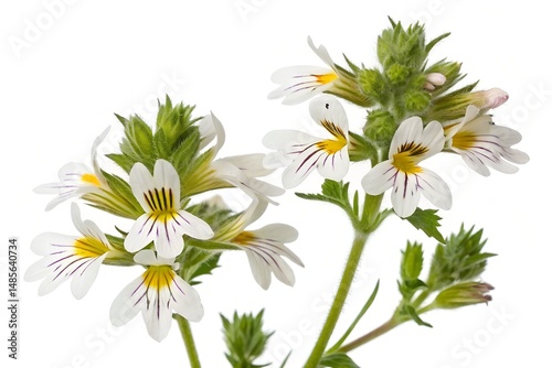 Euphrasia Eyebright isolated on white background