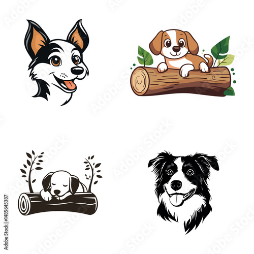 vector illustration of a dog