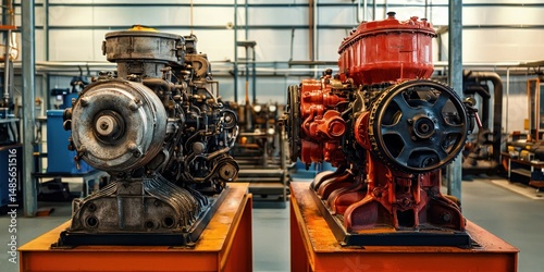 Old and new engines side by side