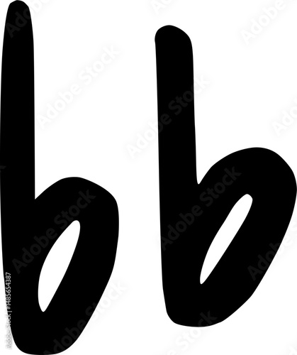 music symbol bb double flat handwriting