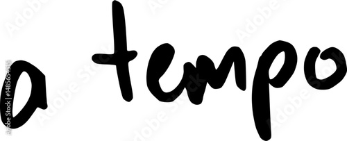 Musik Notation "a tempo"