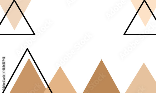 abstract background with triangles and transparent background 