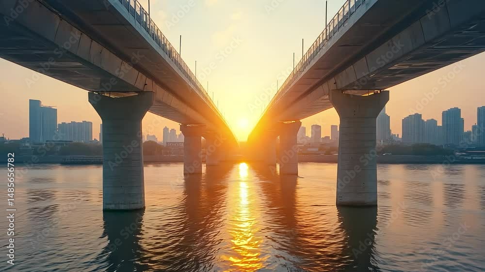 City Bridge at Sunset City Bridge at Sunset
