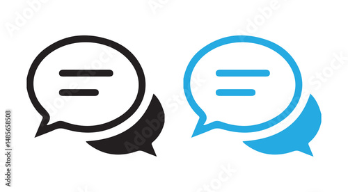 Message icon vector set features envelopes, notifications, and at symbols. Ideal for messaging apps, communication designs, and email icon .vector illustration eps 10