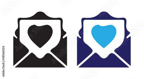 Message icon vector set features envelopes, notifications, and at symbols. Ideal for messaging apps, communication designs, and email icon .vector illustration eps 10