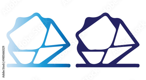 Message icon vector set features envelopes, notifications, and at symbols. Ideal for messaging apps, communication designs, and email icon .vector illustration eps 10
