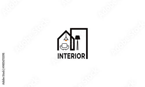 interior and furniture logo icon