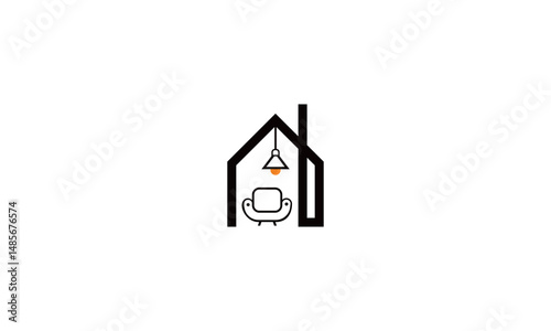 interior and furniture logo icon