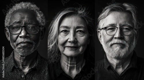 Portrait of diverse group of adults