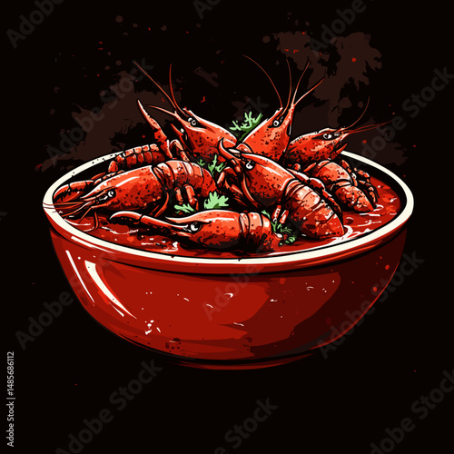 Steaming Seafood Feast with Cilantro