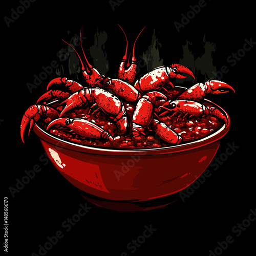 Steaming Seafood Feast with Cilantro