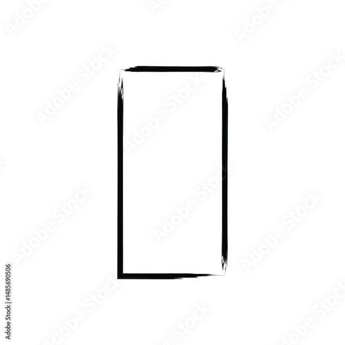 Blank white advertising display panel for business communication