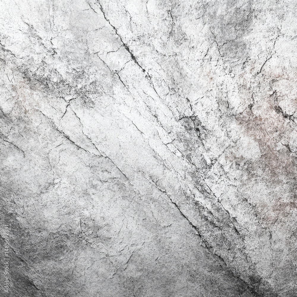 Fototapeta premium Textured Grayscale Concrete Surface with Cracks and Grime: A Detailed Abstract Background for Creative Projects.