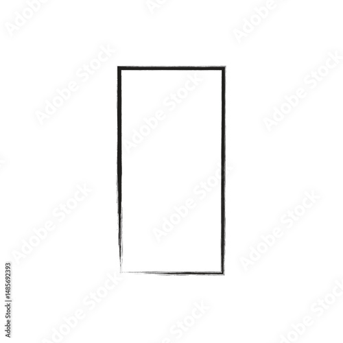 Empty white frame isolated, a blank template for your poster or advertisement display