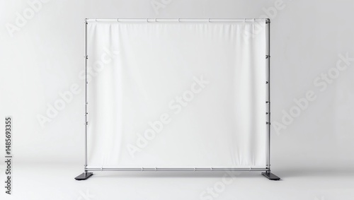 Wallpaper Mural Blank white press wall mockup, isolated on gray background  Torontodigital.ca