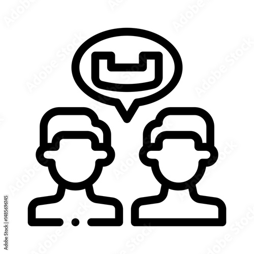 phone interview line icon
