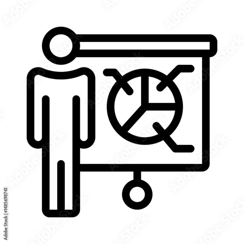 presenter line icon