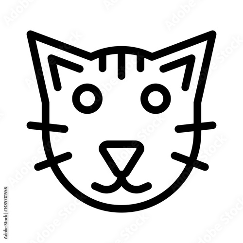 cat line icon