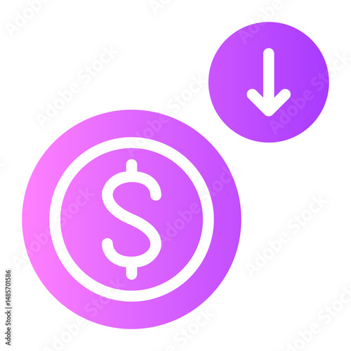 decrease gradient icon