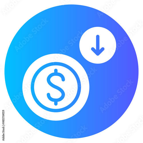decrease gradient icon