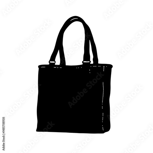 Shop black tote bag canvas, reusable grocery bag, eco friendly shopping bags, shoulder bag, tote