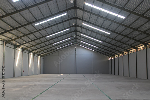 An empty warehouse. an empty room