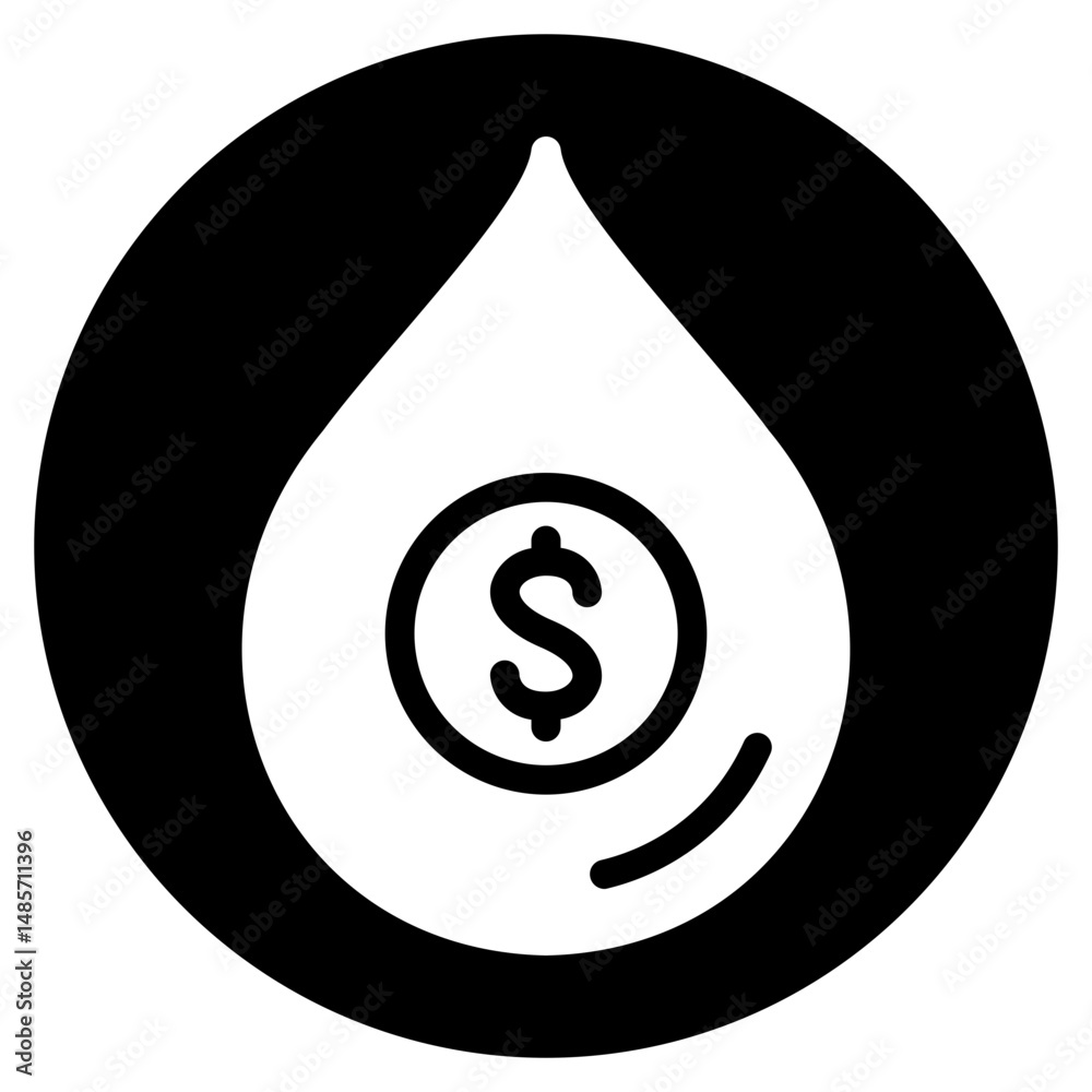 liquidity glyph icon liquidity glyph icon