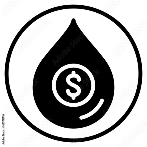 liquidity glyph icon