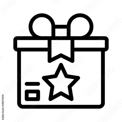 gift box line icon