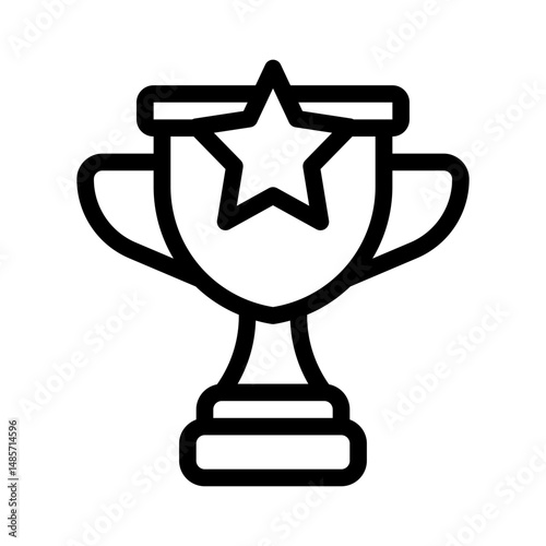 trophy line icon