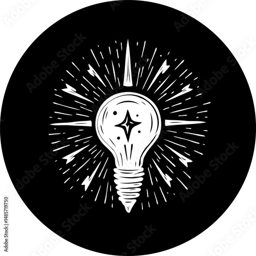 Conceptual lightbulb illustration representing bright ideas and creative solutions