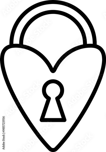key to heart locker love drawing element
