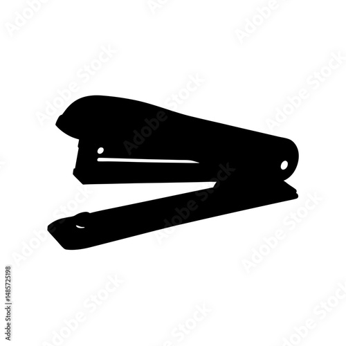 Stapler office supply stationery tool paper fastener binding equipment device design icon clip art