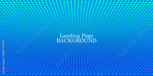 Webinar vector template. Abstract blue halftone dotted minimal background. Mock up for busines conference announcement. Landing page vector illustration