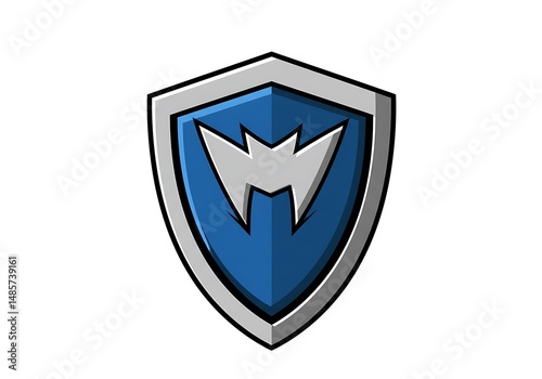 Free Download Comic hero icon, shield symbol. Vector isolated on white background. - GFXLoad