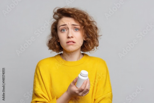 Emotional Stress: Woman Unsure About Taking Medicine