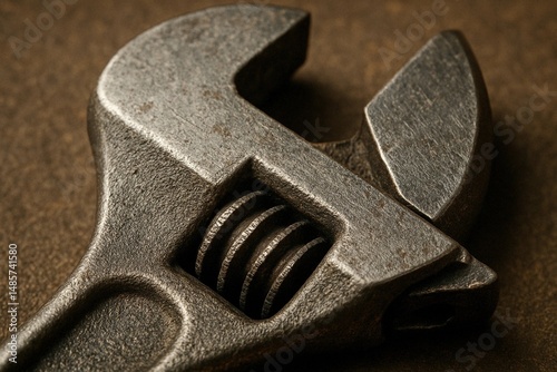 Rusty Adjustable Wrench