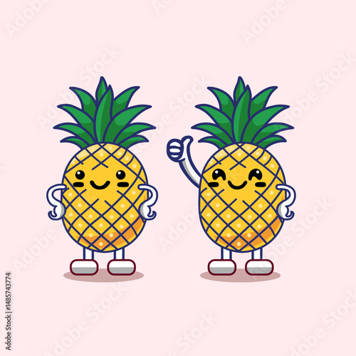 twin pineapple character vector