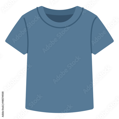 Plain Blue T Shirt Vector