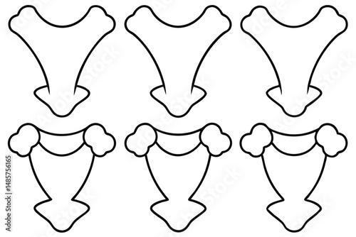 Clavicle Line Art Shoulder Blade Style